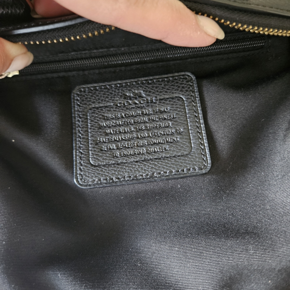Coach Brown and Black Signature Satchel - Picture 8 of 9
